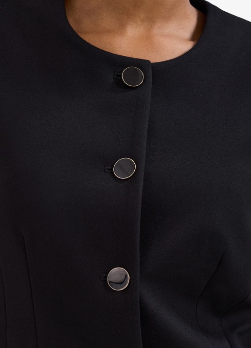 Phase Eight Danni blazer met schoudervulling - detail 2 zwart