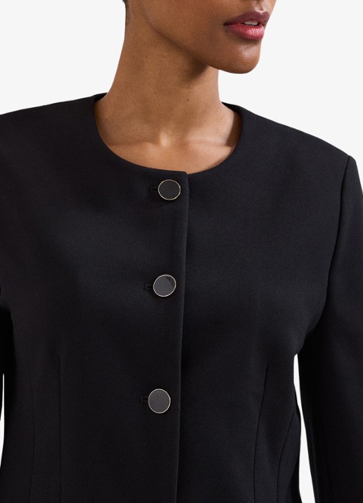 Phase Eight Danni blazer met schoudervulling - detail 4 zwart