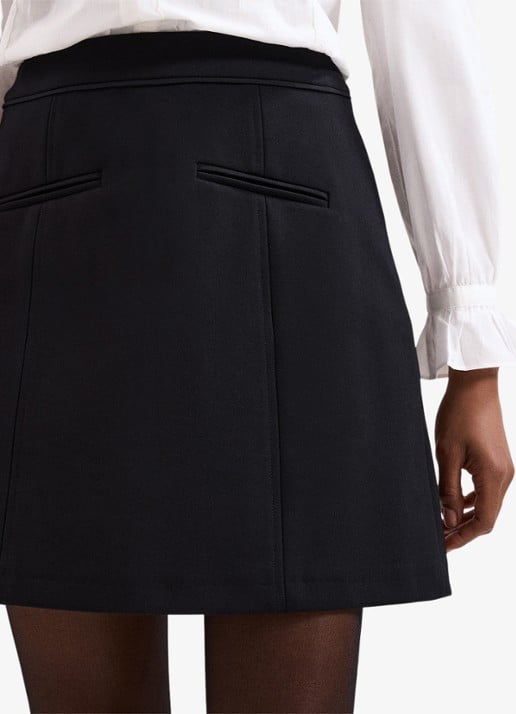 Phase Eight Danni mini rok met paspelzakken - detail 8 zwart