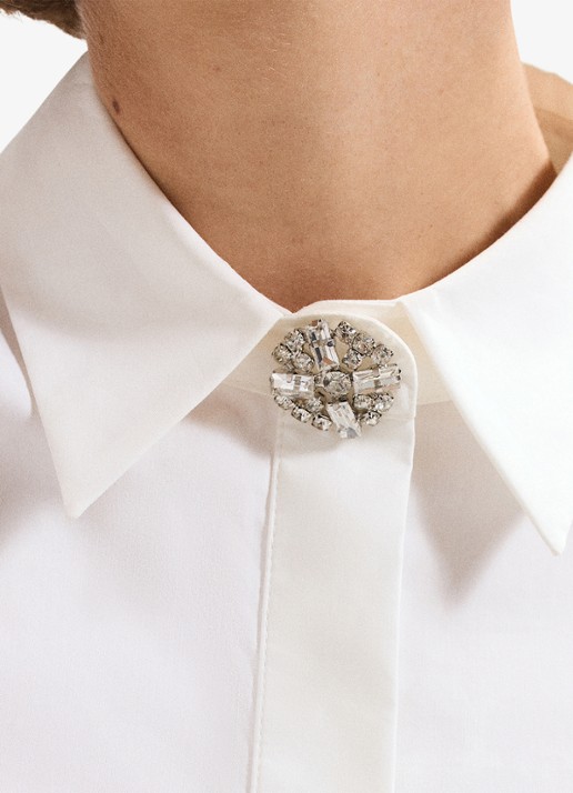 Phase Eight Dorothy blouse met strass - detail 6 wit