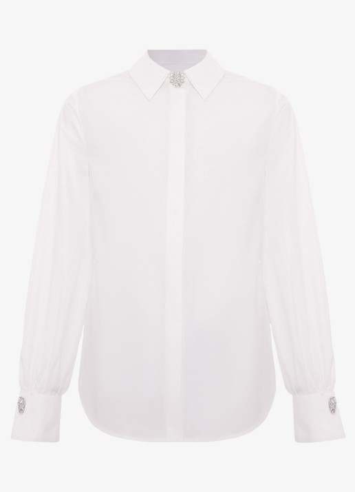 Phase Eight Dorothy blouse met strass - voorkant 2 wit