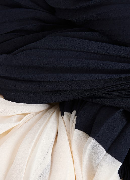 Phase Eight Eleanor midi rok met plooien - detail 7 donkerblauw