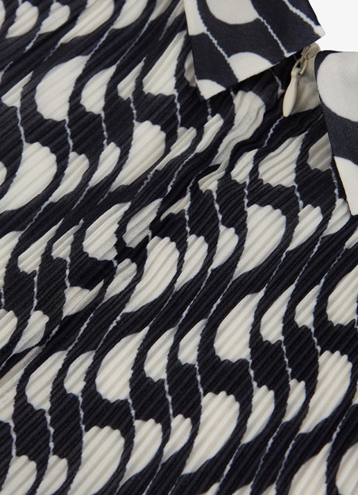 Phase Eight Eleanor mini tuniekjurk met grafische print - detail 5 donkerblauw