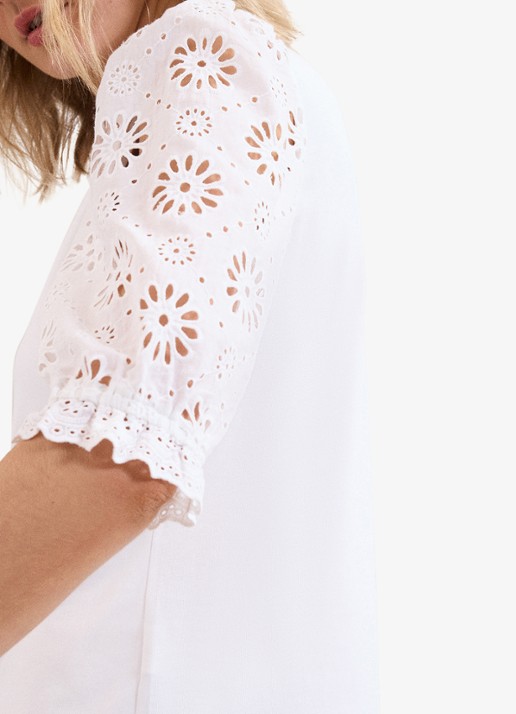 Phase Eight Eleanor top met geborduurd detail - detail 3 wit