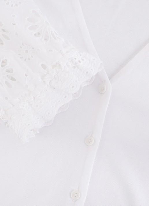 Phase Eight Eleanor top met geborduurd detail - detail 4 wit