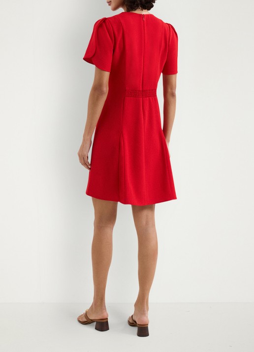 Phase Eight Elia mini jurk met pofmouw - achterkant 6 rood