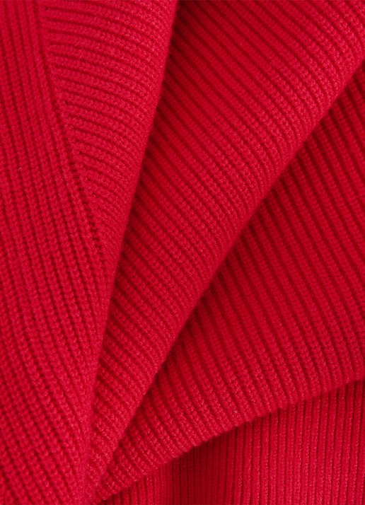 Phase Eight Eliana mini fijngebreide trui-jurk   - detail 6 rood
