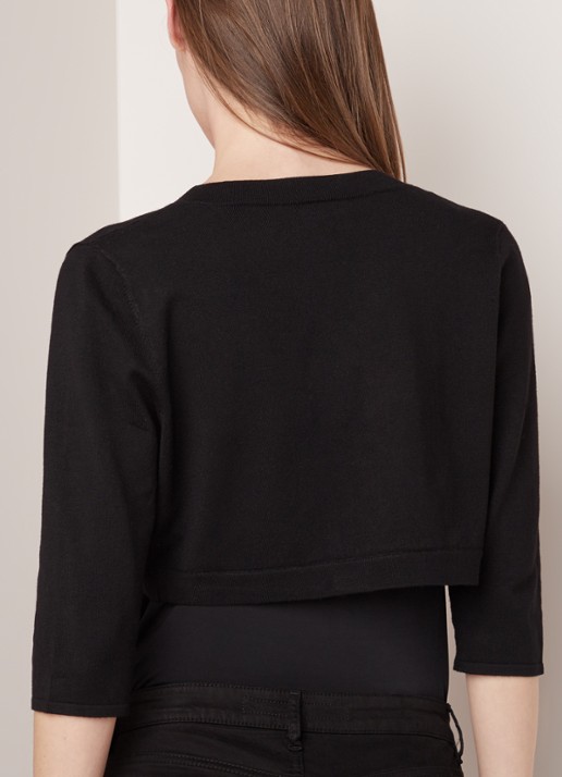 Phase Eight Elisha bolero met driekwart mouw - achterkant 2 zwart