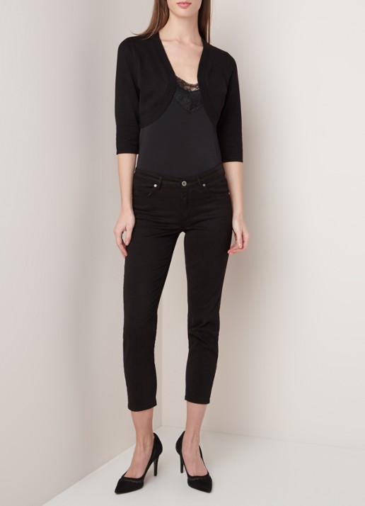 Phase Eight Elisha bolero met driekwart mouw - voorkant 4 zwart