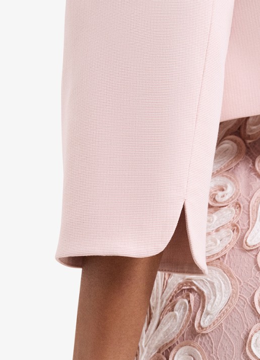 Phase Eight Elizabeth openvallende bolero  - detail 6 oudroze