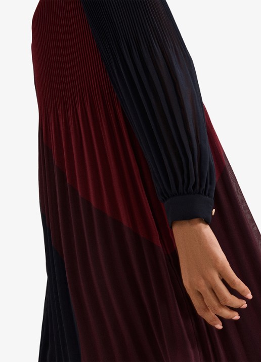 Phase Eight Ella mini jurk met colour blocking - detail 4 rood