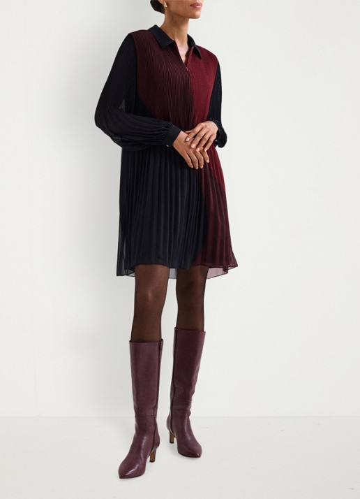Phase Eight Ella mini jurk met colour blocking - voorkant 7 rood