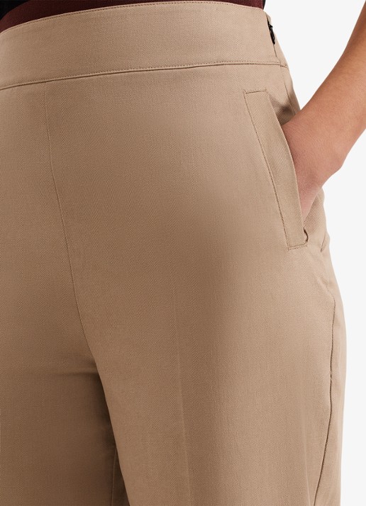 Phase Eight Ellwood high waist straight fit pantalon  - detail 5 camel