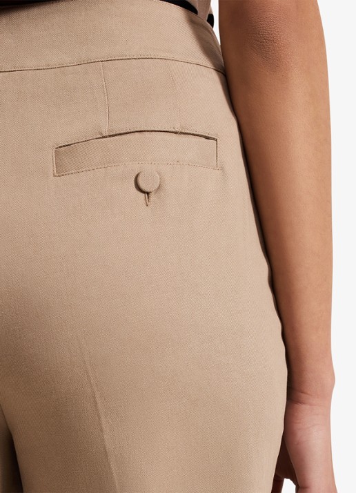 Phase Eight Ellwood high waist straight fit pantalon  - detail 6 camel