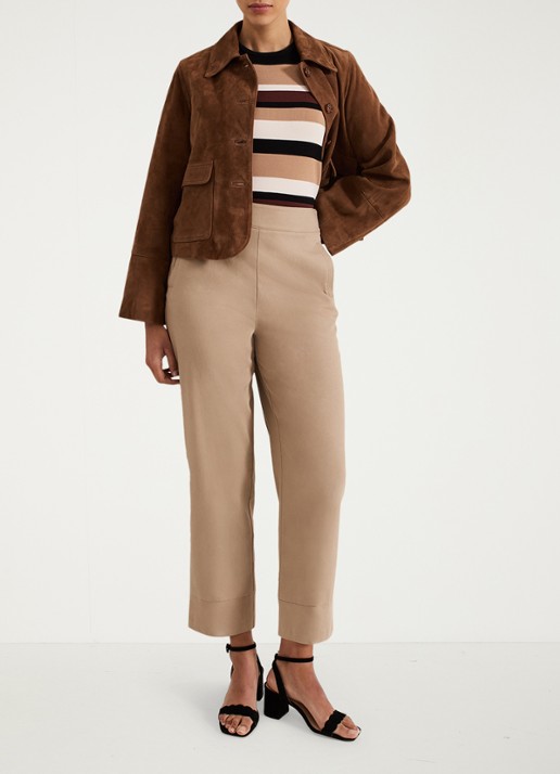 Phase Eight Ellwood high waist straight fit pantalon  - detail 7 camel