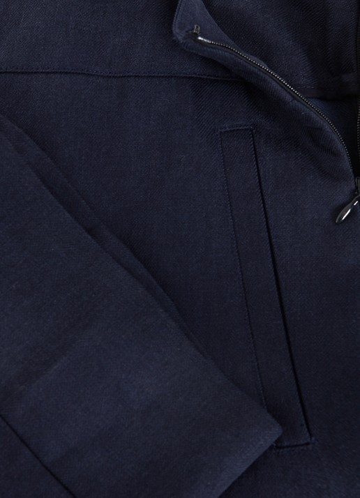Phase Eight Ellwood high waist straight fit pantalon  - detail 7 donkerblauw