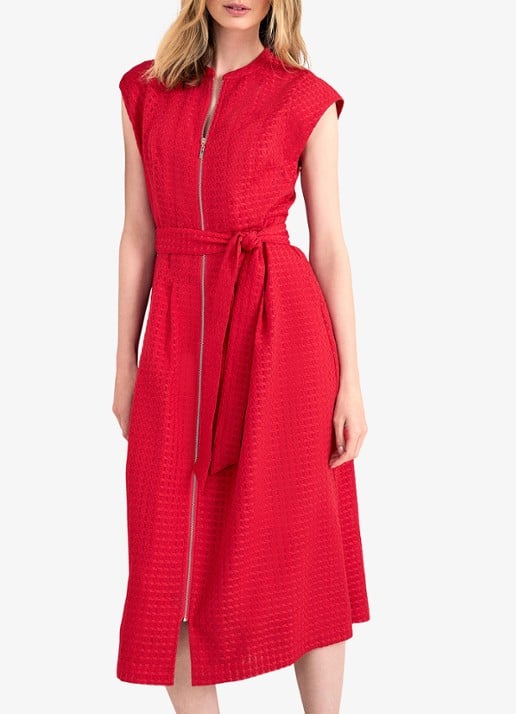 Phase Eight Elvira midi jurk met structuur