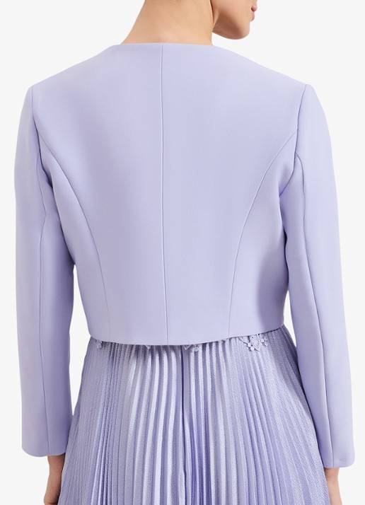 Phase Eight Emma bolero met structuur - achterkant 4 lichtblauw