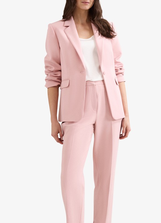 Phase Eight  Fara single-breasted blazer met klepzakken - detail 2 lichtroze