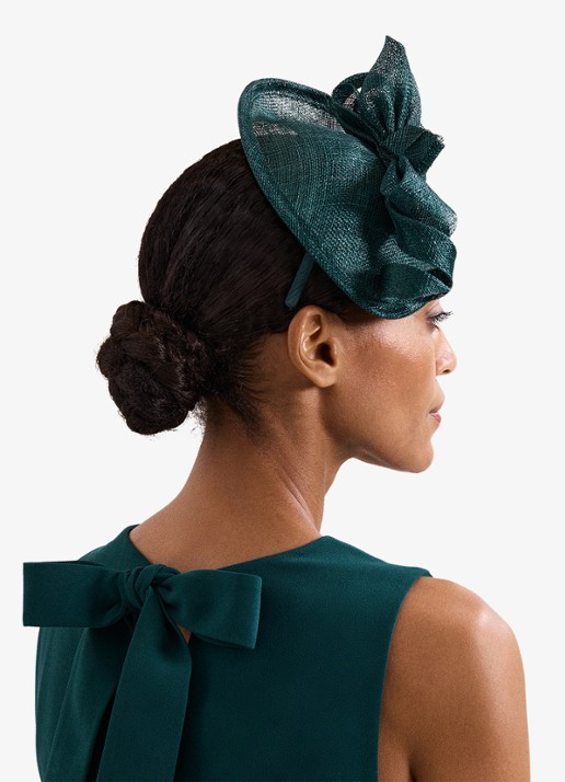 Phase Eight Fascinator haarband met applicatie - detail 4 turquoise