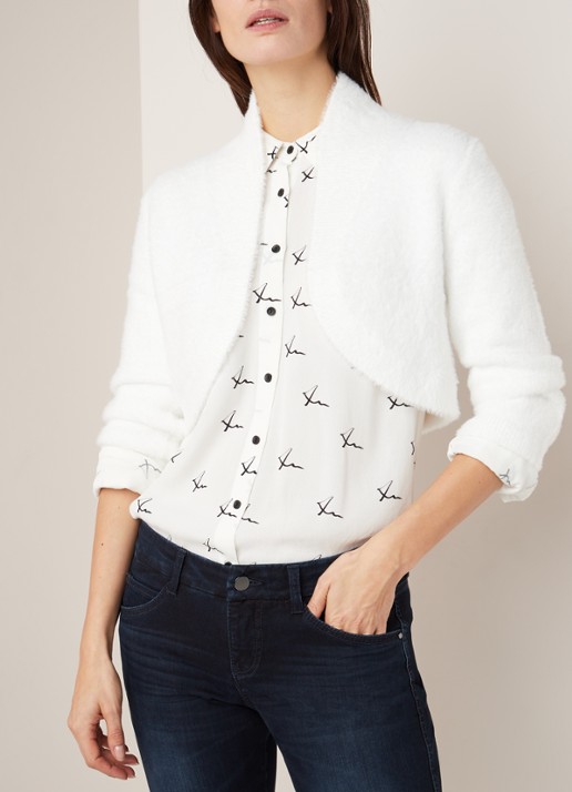 Phase Eight Fay Fluffy bolero met driekwart mouw