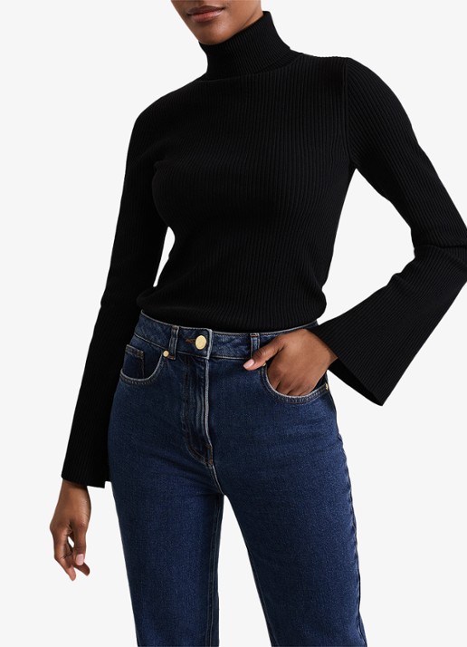 Phase Eight Fran ribgebreide coltrui met stretch
