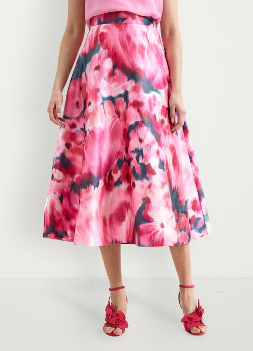 Phase Eight Freyja midi rok met bloemenprint