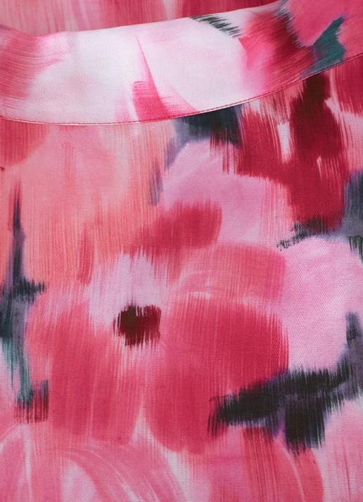 Phase Eight Freyja midi rok met bloemenprint - detail 6 roze