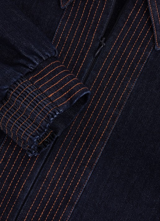 Phase Eight Gabi mini tuniekjurk van denim - detail 3 indigo