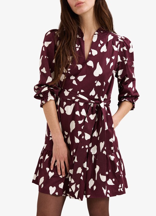Phase Eight Gaia Heart mini tuniekjurk met print