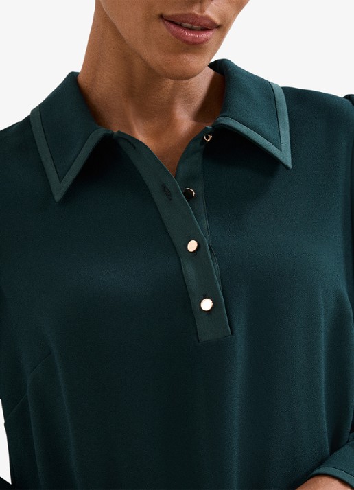 Phase Eight Gina mini tuniekjurk met ballonmouw - detail 7 groen