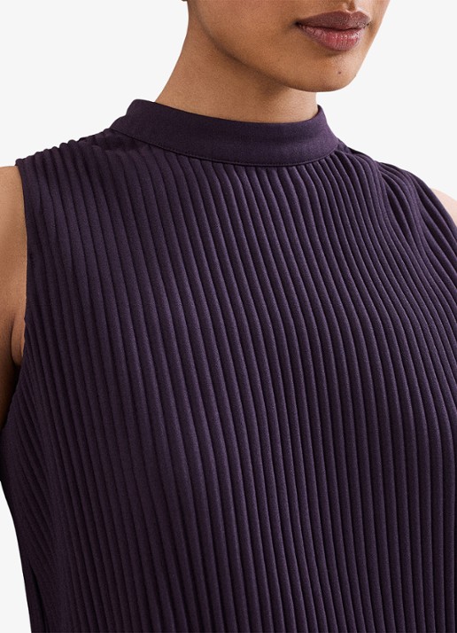 Phase Eight Gracie midi jurk met textuur 2-delig - detail 5 paars