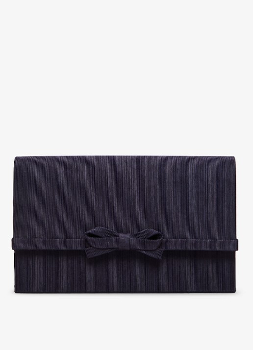 Phase Eight Grosgrain clutch met strikdetail
