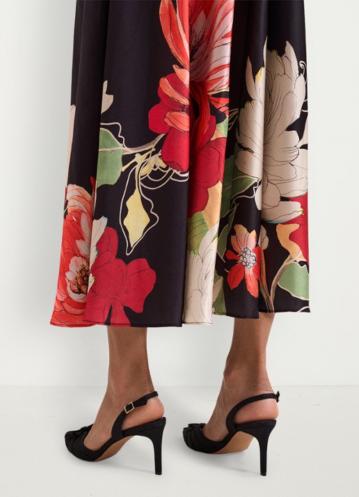 Phase Eight Grosgrain slingback met strikdetail - achterkant zwart