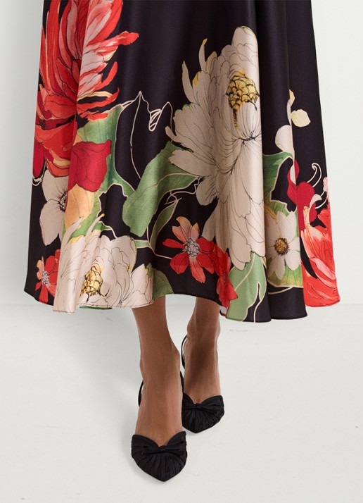 Phase Eight Grosgrain slingback met strikdetail - detail 7 zwart