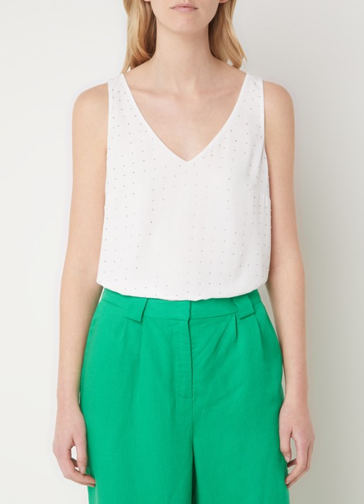 Phase Eight Hayley mouwloze top met strass