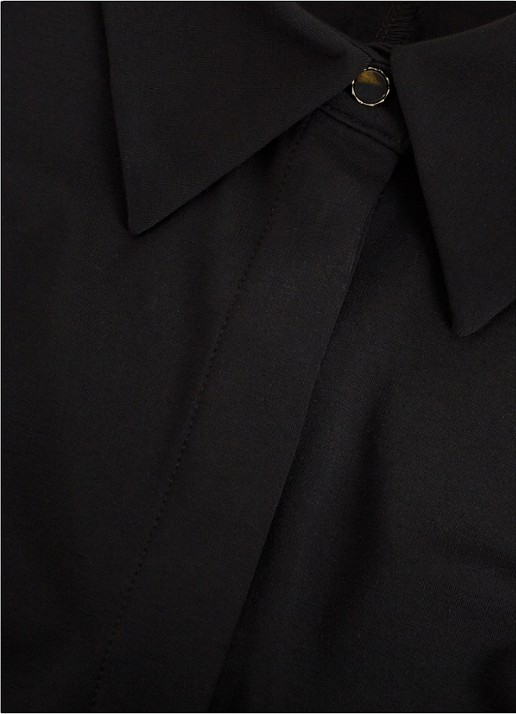 Phase Eight Helena blouse met kraag - detail 6 zwart