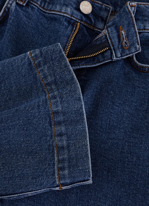 Phase Eight High waist cropped straight fit jeans met steekzakken - detail 6 denim