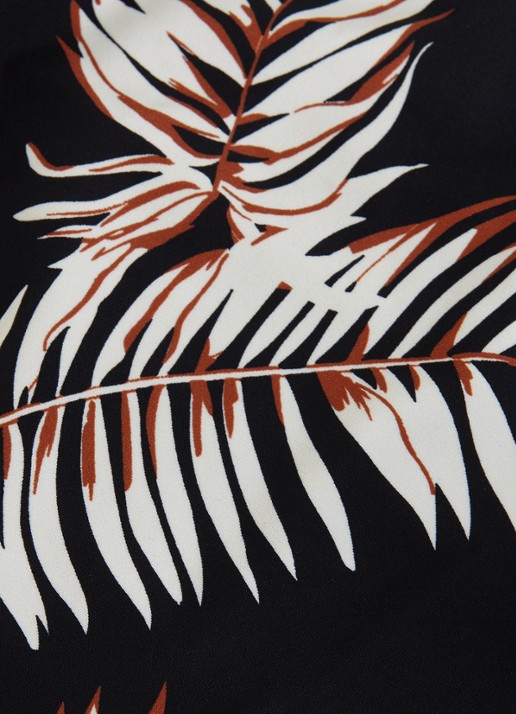 Phase Eight Hipster bikinislip met bladprint - detail 7 zwart