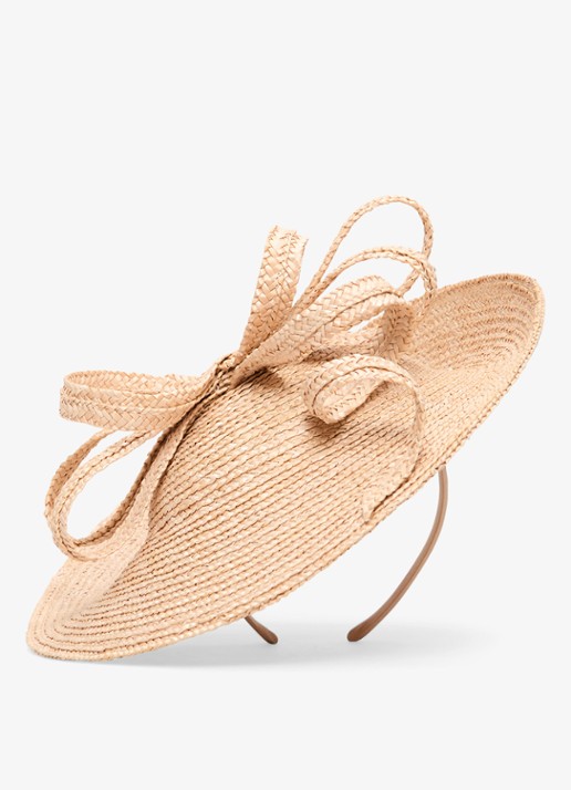 Phase Eight Hoed van stro - voorkant beige