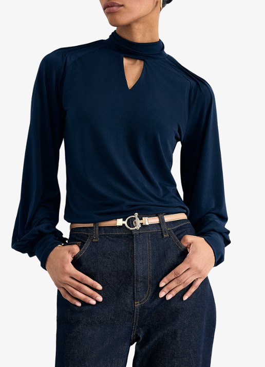 Phase Eight Ilaria top met pofmouwen en keyhole