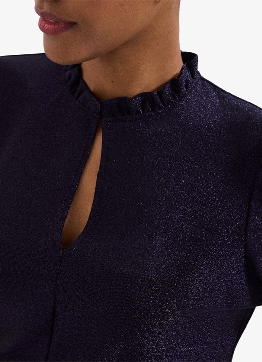 Phase Eight Imogen top met lurex - detail 2 paars