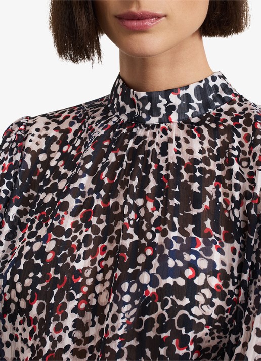 Phase Eight Ingrid top met stippenprint - detail 5 zwart