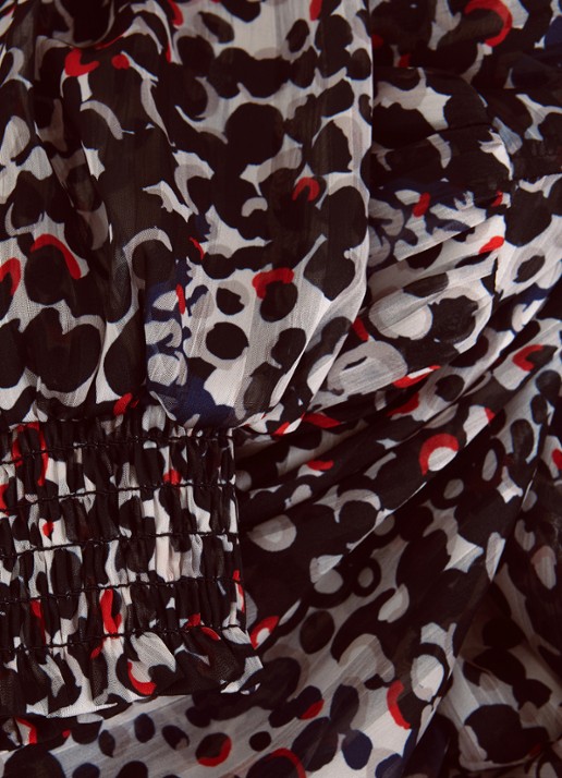 Phase Eight Ingrid top met stippenprint - detail 8 zwart