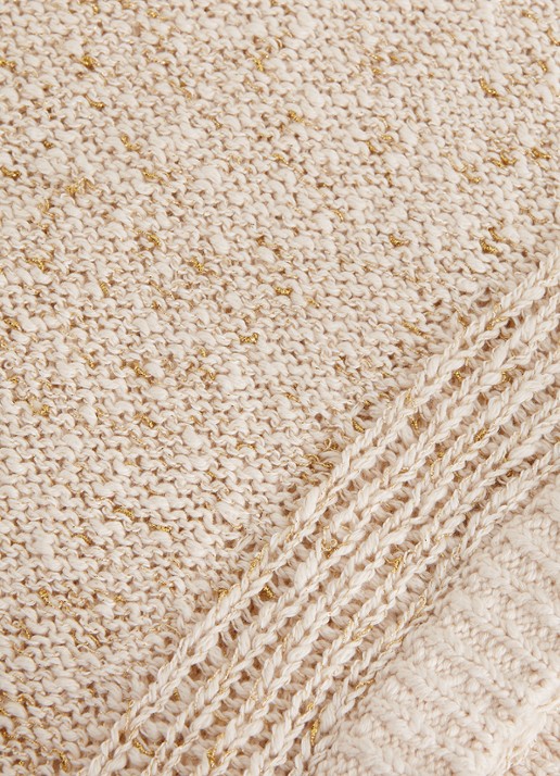 Phase Eight Janet grofgebreide pullover met structuur - detail 7 creme