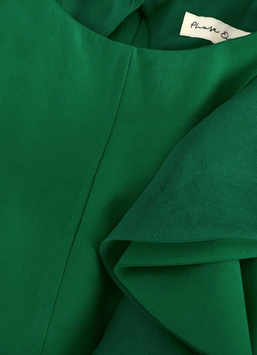Phase Eight Jillian wide leg jumpsuit met gedrapeerd detail - detail 6 zeegroen