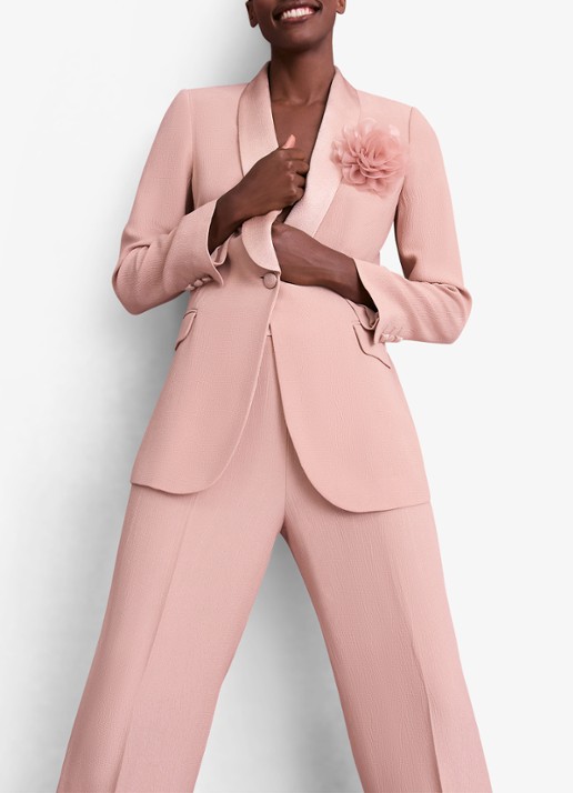 Phase Eight Jorja blazer met structuur - detail 4 oudroze