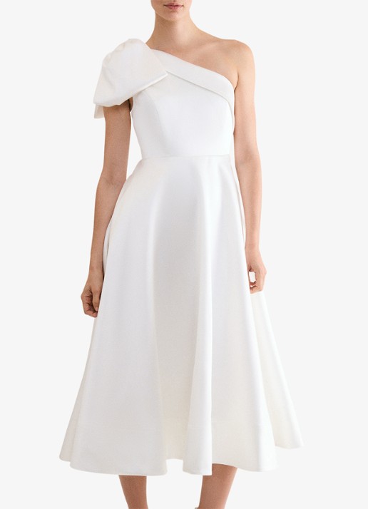 Phase Eight Josephine midi jurk met strikdetail