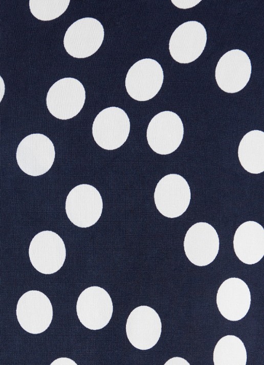 Phase Eight Josey mini kokerjurk met stippenprint en strikceintuur - detail 2 donkerblauw