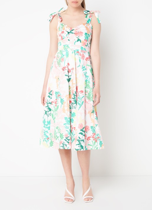 Phase Eight Joyce midi jurk met print - detail 4 groen